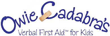 Owie Cadabra's Verbal First Aid for Kids logo